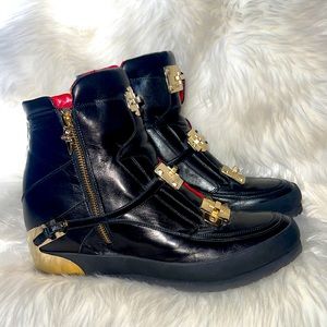 Unique Cesare Paciotti High Top Gold Strap